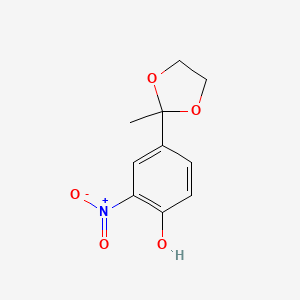 4-(2-Methyl-1,3-dioxolan-2-yl)-2-nitrophenol