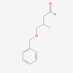 molecular formula C12H16O2 B8487583 3-Methyl-4-(benzyloxy)butanal 