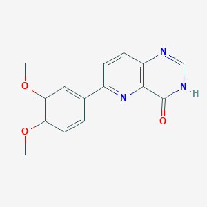 molecular formula C15H13N3O3 B8487591 6-(3,4-Dimethoxyphenyl)pyrido[3,2-d]pyrimidin-4(1H)-one CAS No. 897359-55-6