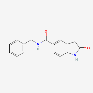 molecular formula C16H14N2O2 B8487613 N-Benzyl-2-oxoindoline-5-carboxamide 