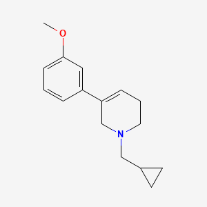 1-(Cyclopropylmethyl)-5-(3-methoxyphenyl)-1,2,3,6-tetrahydropyridine