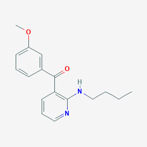 molecular formula C17H20N2O2 B8487645 Methanone, [2-(butylamino)-3-pyridinyl](3-methoxyphenyl)- CAS No. 239099-42-4