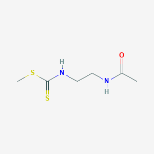 molecular formula C6H12N2OS2 B8487651 Methyl 2-acetamidoethyldithiocarbamate CAS No. 63612-41-9