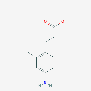 molecular formula C11H15NO2 B8487671 Methyl 3-(4-amino-2-methylphenyl)propanoate 