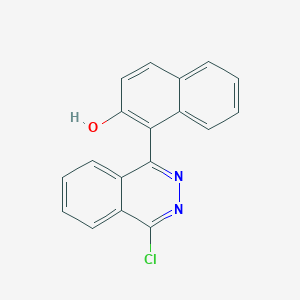 molecular formula C18H11ClN2O B8487693 1-(4-Chlorophthalazin-1(2H)-ylidene)naphthalen-2(1H)-one CAS No. 597552-98-2