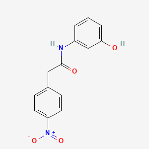 N-(3-hydroxy-phenyl)-2-(4-nitrophenyl)-acetamide