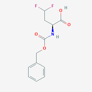 (2S)-2-{[(Benzyloxy)carbonyl]amino}-4,4-difluorobutanoic acid