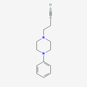 molecular formula C14H18N2 B8487707 1-But-3-ynyl-4-phenylpiperazine 