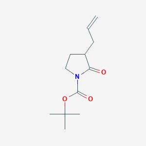 molecular formula C12H19NO3 B8487793 tert-Butyl 3-allyl-2-oxopyrrolidine-1-carboxylate 