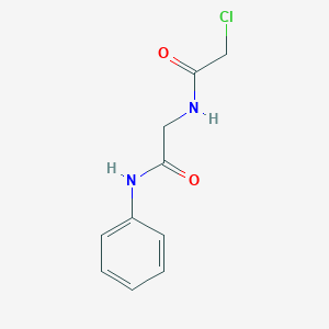 molecular formula C10H11ClN2O2 B8487804 Chloroacetylglycineanilide 