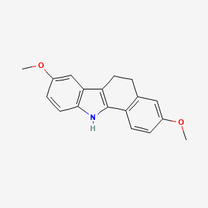 molecular formula C18H17NO2 B8487818 3,8-Dimethoxy-6,11-dihydro-5H-benzo[a]carbazole 