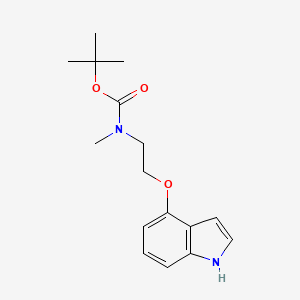 [2-(1H-indol-4-yloxy)ethyl]-methylcarbamic acid tert-butyl ester