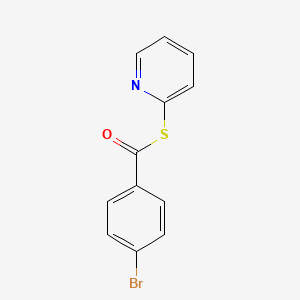 molecular formula C12H8BrNOS B8487848 S-2-Pyridyl 4-bromobenzothioate 