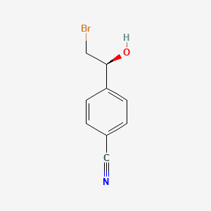 4-[(S)-1-Hydroxy-2-bromoethyl]benzonitrile