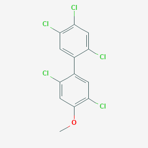 molecular formula C13H7Cl5O B8487917 4-Methoxy-2,2',4',5,5'-pentachlorobiphenyl CAS No. 60082-98-6
