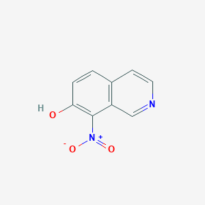 molecular formula C9H6N2O3 B8487958 7-Hydroxy-8-nitroisoquinoline 