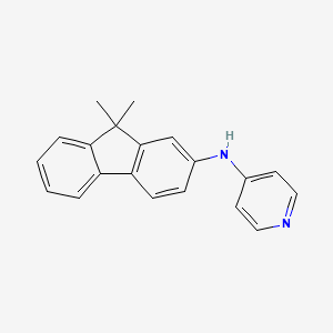 molecular formula C20H18N2 B8487963 (9,9-dimethyl-9H-fluoren-2-yl)pyridin-4-ylamine 