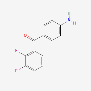 molecular formula C13H9F2NO B8487975 4'-Amino-2,3-difluorobenzophenone 