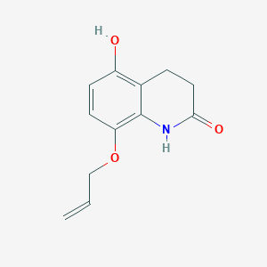 molecular formula C12H13NO3 B8487979 8-allyloxy-3,4-dihydro-5-hydroxy-2(1H)-quinolinone 