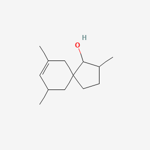 molecular formula C13H22O B8487985 2,7,9-Trimethylspiro[4,5]dec-7-en-1-ol 