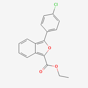 molecular formula C17H13ClO3 B8488007 Ethyl 3-(4-chlorophenyl)-2-benzofuran-1-carboxylate CAS No. 61295-24-7