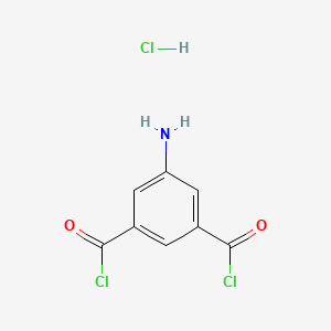 molecular formula C8H6Cl3NO2 B8488022 5-Aminoisophthaloyl Chloride Hydrogen Chloride 