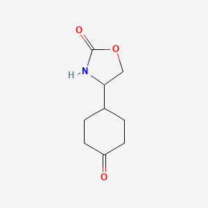 molecular formula C9H13NO3 B8488043 4-(4-Oxocyclohexyl)oxazolidin-2-one 