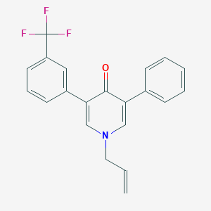 3-Phenyl-1-(prop-2-en-1-yl)-5-[3-(trifluoromethyl)phenyl]pyridin-4(1H)-one
