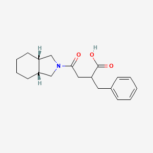 molecular formula C19H25NO3 B8488074 2-Benzyl-3-(cis-hexahydro-2-isoindolinylcarbonyl)propionic acid CAS No. 145324-16-9