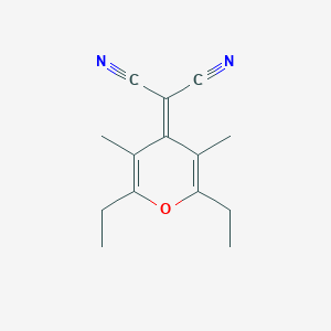 2-(2,6-Diethyl-3,5-dimethylpyran-4-ylidene)malononitrile