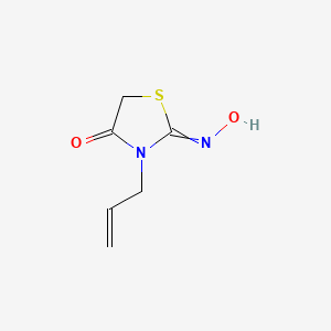 molecular formula C6H8N2O2S B8488094 2-(Hydroxyimino)-3-(prop-2-en-1-yl)-1,3-thiazolidin-4-one CAS No. 61330-96-9