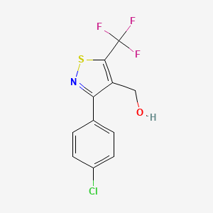 (3-(4-Chlorophenyl)-5-(trifluoromethyl)isothiazol-4-yl)methanol