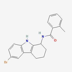 N-(6-bromo-2,3,4,9-tetrahydro-1H-carbazol-1-yl)-2-methylbenzamide