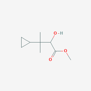 molecular formula C9H16O3 B8488170 Methyl 2-hydroxy-3-cyclopropyl-3-methylbutanoate 