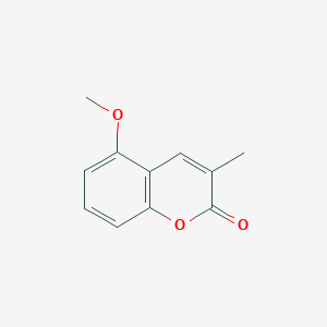 molecular formula C11H10O3 B8488173 3-methyl-5-(methyloxy)-2H-chromen-2-one 