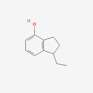molecular formula C11H14O B8488176 1-Ethyl-indan-4-ol 