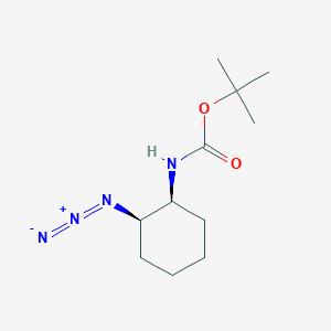 molecular formula C11H20N4O2 B8488219 tert-Butyl [(1S,2R)-2-azidocyclohexyl]carbamate CAS No. 365996-29-8