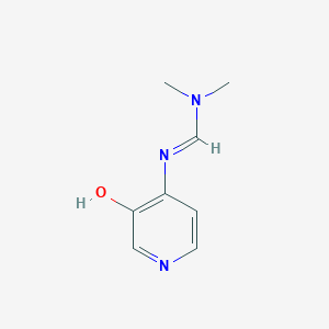 molecular formula C8H11N3O B8488227 4-[[(Dimethylamino)methylene]amino]-3-pyridinol 