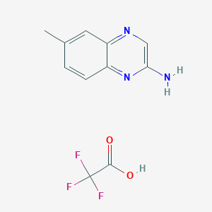molecular formula C11H10F3N3O2 B8488274 6-Methylquinoxalin-2-amine 2,2,2-trifluoroacetate 