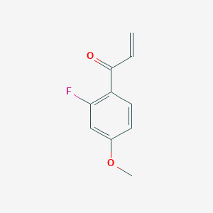 molecular formula C10H9FO2 B8488291 1-Acrylyl-2-fluoro-4-methoxybenzene 