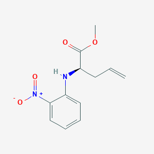 molecular formula C12H14N2O4 B8488305 methyl (2R)-2-(2-nitroanilino)pent-4-enoate CAS No. 714569-47-8