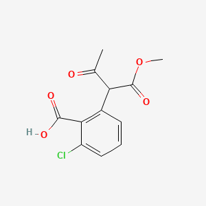 2-Chloro-6-(1-methoxycarbonyl-2-oxo-propyl)-benzoic acid