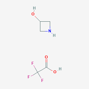 molecular formula C5H8F3NO3 B8488311 Azetidin-3-ol 2,2,2-trifluoroacetate 