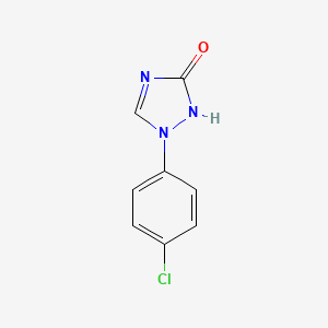 molecular formula C8H6ClN3O B8488345 1-(4-chlorophenyl)-3-hydroxy-1,2,4-1H-triazole 