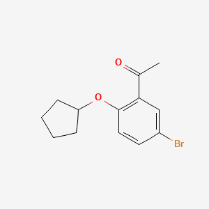 1-(5-Bromo-2-cyclopentyloxyphenyl)ethanone