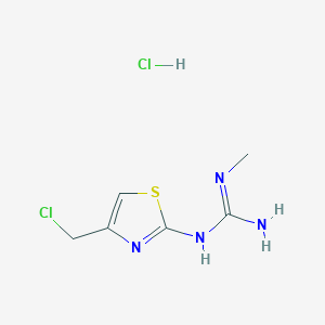 2-(2-Methylguanidino)-4-chloromethylthiazole hydrochloride