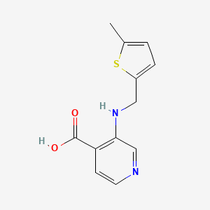 3-{[(5-Methylthiophen-2-yl)methyl]amino}pyridine-4-carboxylic acid