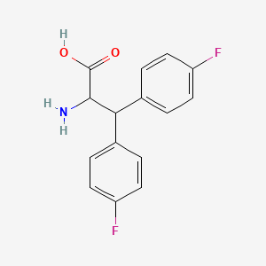 molecular formula C15H13F2NO2 B8488404 2-Amino-3,3-bis(4-fluorophenyl)propanoic acid 