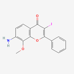 7-Amino-3-iodo-8-methoxy-2-phenyl-chromen-4-one