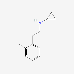 molecular formula C12H17N B8488438 Cyclopropyl-(2-o-tolylethyl)amine CAS No. 625435-18-9